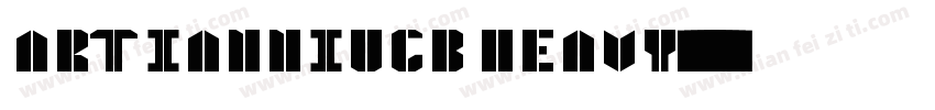 ARTIANNIUGB HEAVY字体转换